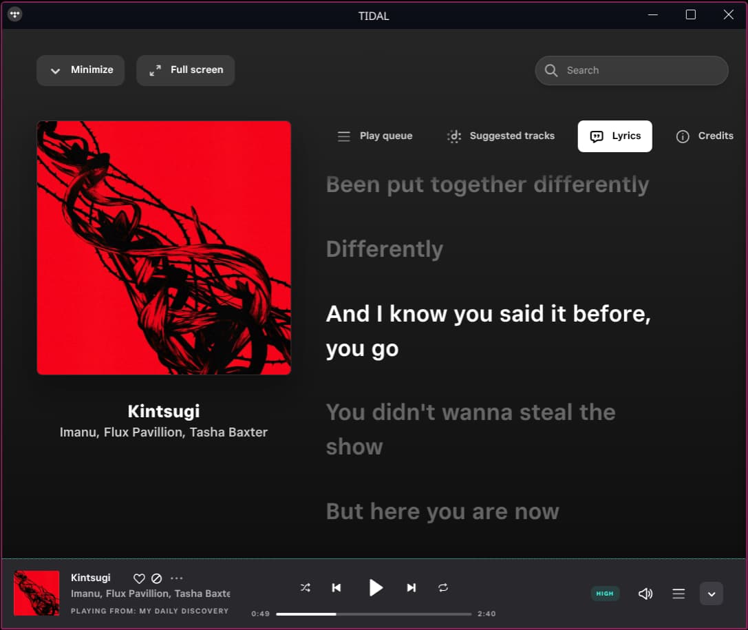 Tidal Before